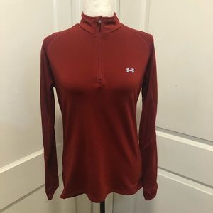 Under Armour ladies athletic activewear half zip top size large